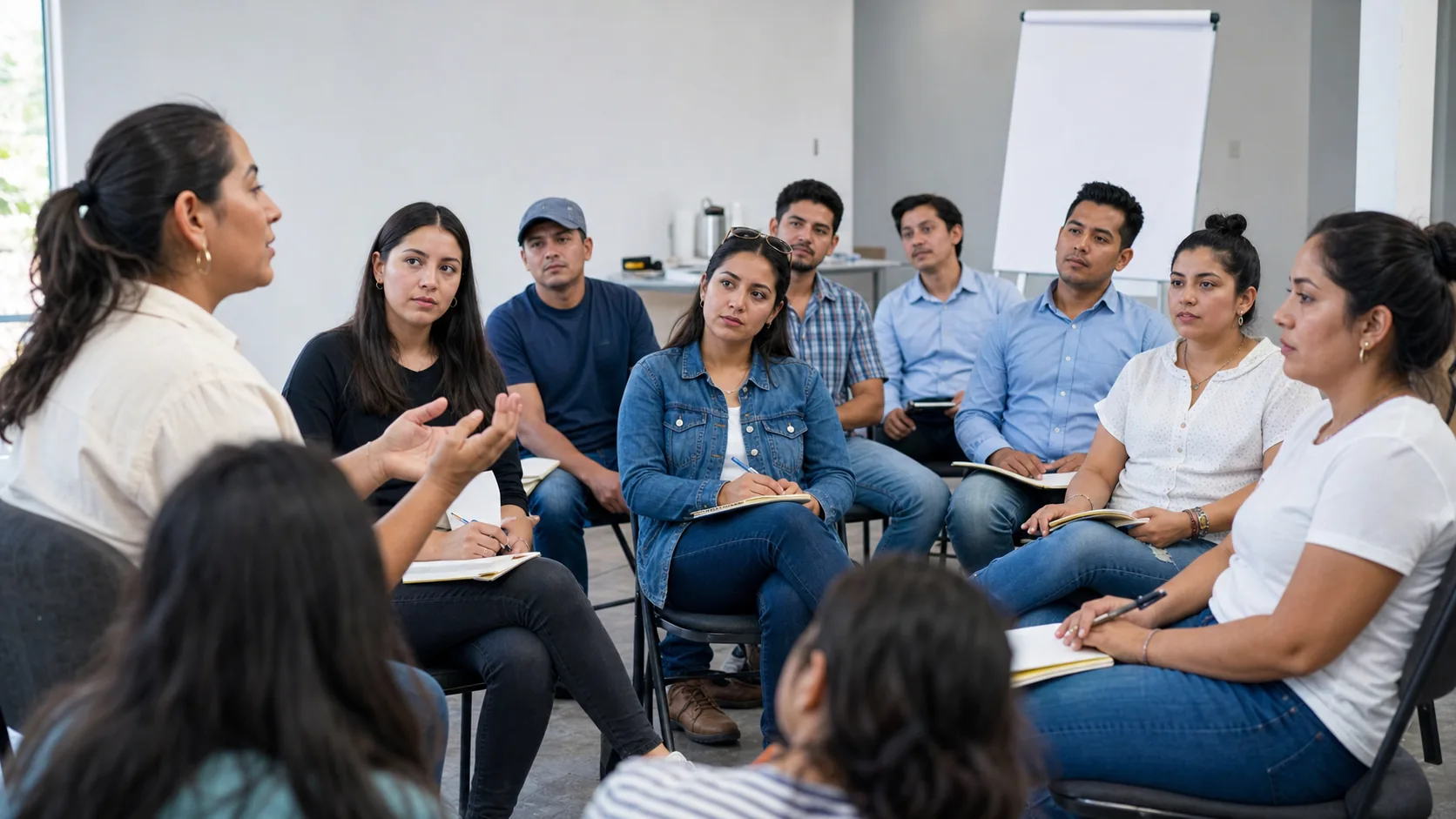 Grupo participando en un taller ciudadano