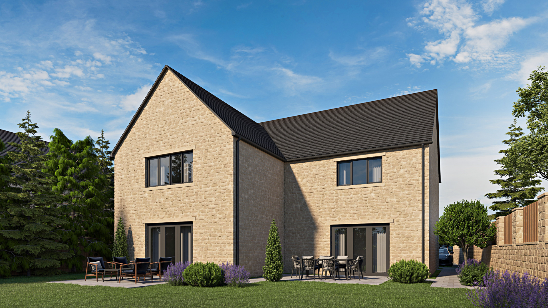 Superb building plot with planning permission for a new detached 4 bedroom house and double garage - ListingImage 3
