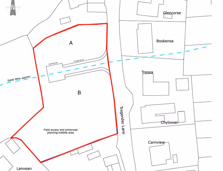 1.3 Acres Coastal Land in Crowlas for Sale - £200,000