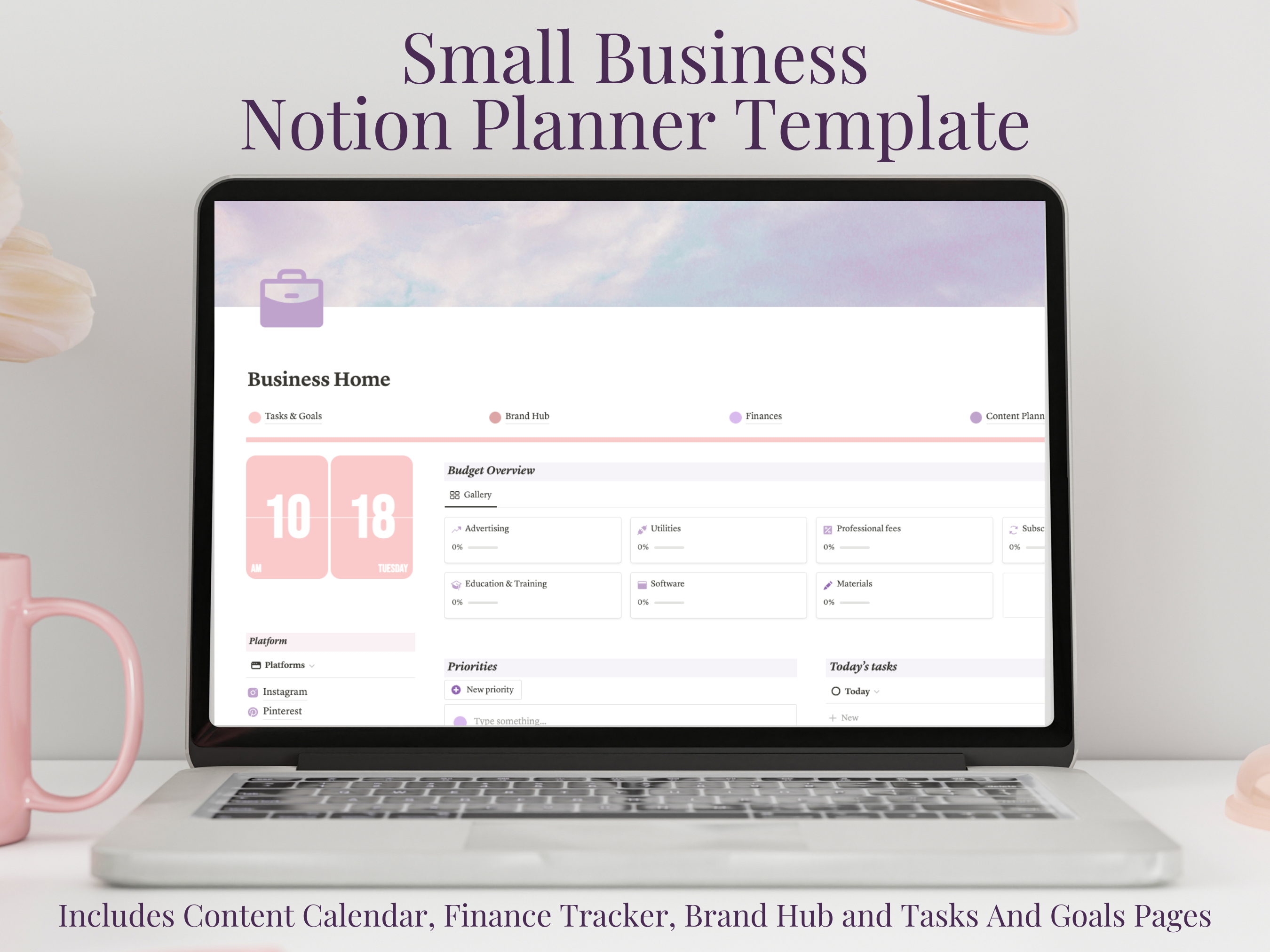 Notion Template Small Business Planner 