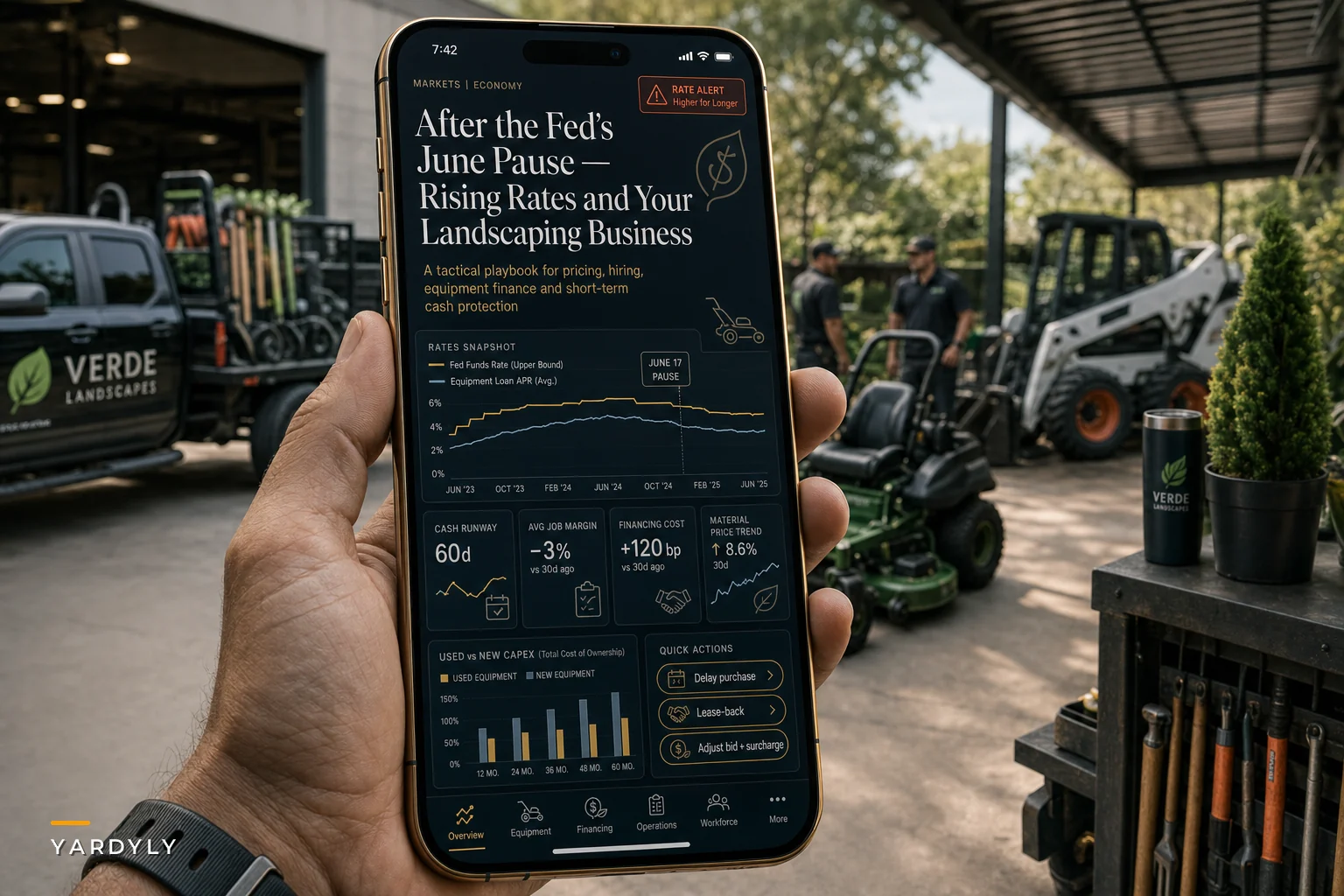 After the Fed's June Pause: What Rising Rates Mean for Landscaping Pricing, Hiring, and Equipment Plans