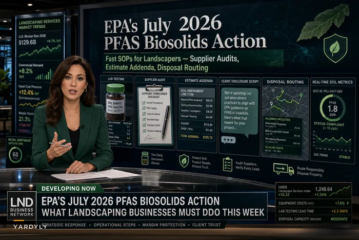 EPA’s PFAS Biosolids Shakeup: A Practical Checklist for Landscaping Businesses to Audit Soil Amendments, Costs, and Client Communications