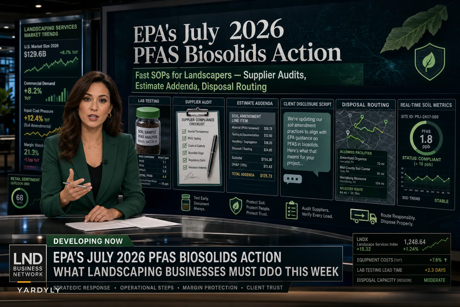 EPA's PFAS Biosolids Shakeup: A Practical Checklist for Landscaping Businesses to Audit Soil Amendments, Costs, and Client Communications