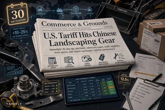How the U.S. Tariff on Chinese Goods Should Change Your Equipment Budgets, Bids, and Supplier Plan — A 30‑Day Checklist