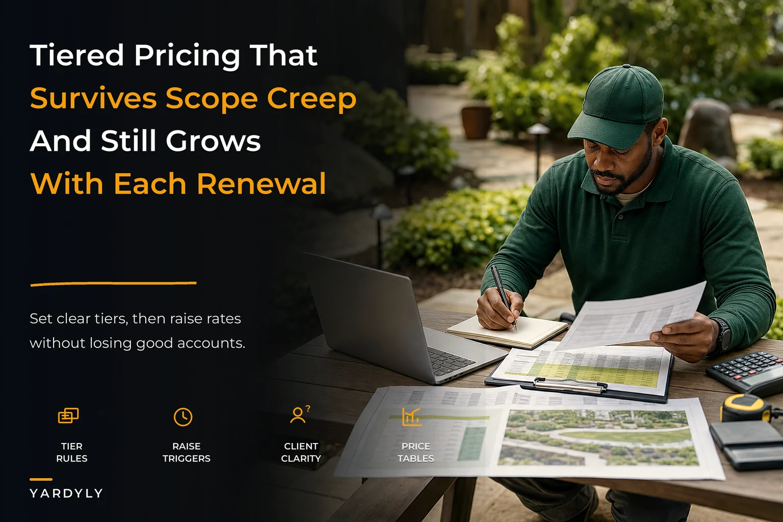 How to Choose Tiered Recurring Maintenance Prices for Landscapers: Decision Rules, Escalation Triggers, and Client Comparison Tables