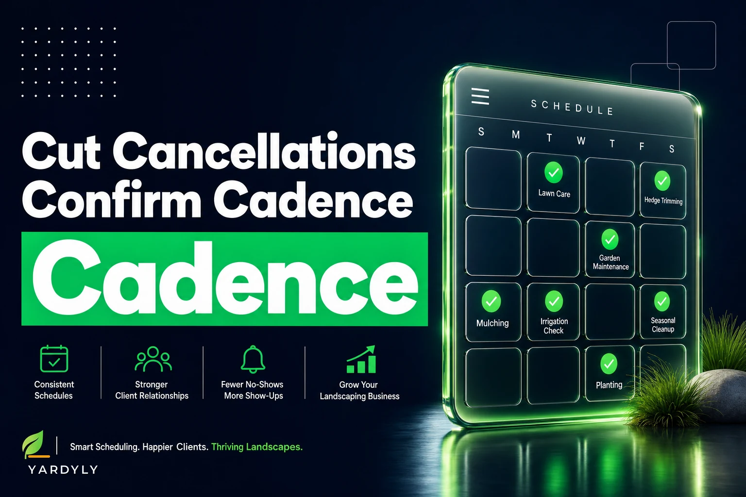 How to Cut Last-Minute Landscaping Cancellations: Confirmation Cadence, Scripts, and Contingency Routing