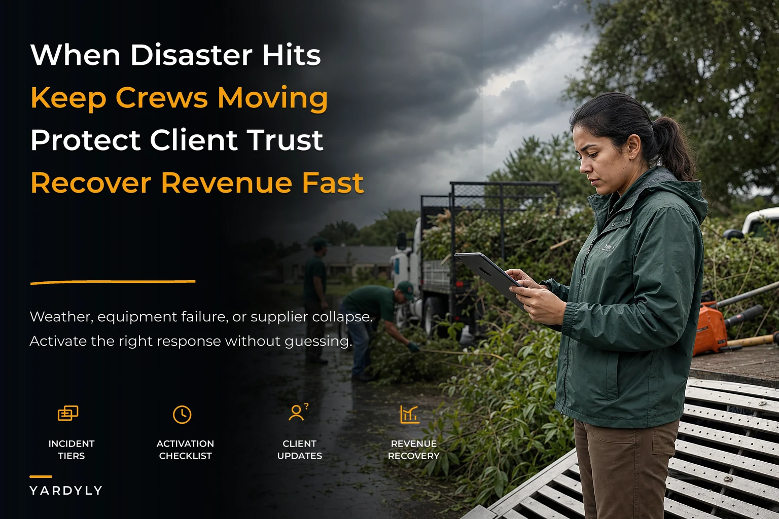 Keep Service Running After a Disaster: Business Continuity & Emergency Response for Small Landscapers