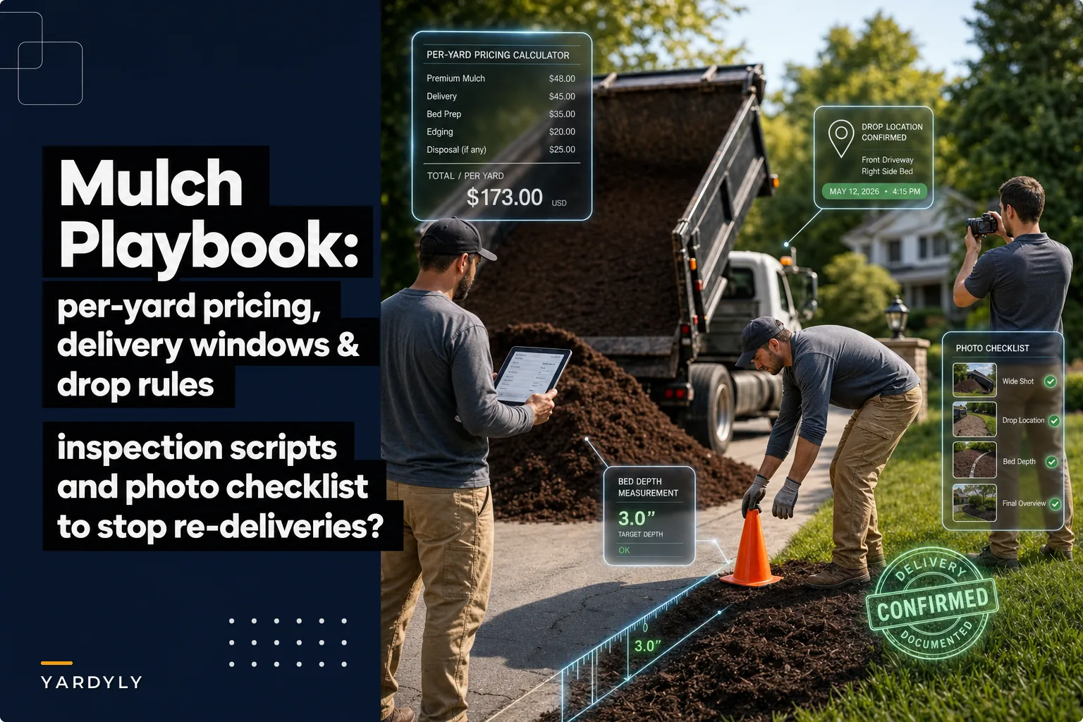 Mulch Pricing and Delivery Mistakes: Per‑Yard Pricing, Drop Policies, and Inspection Scripts for Landscapers
