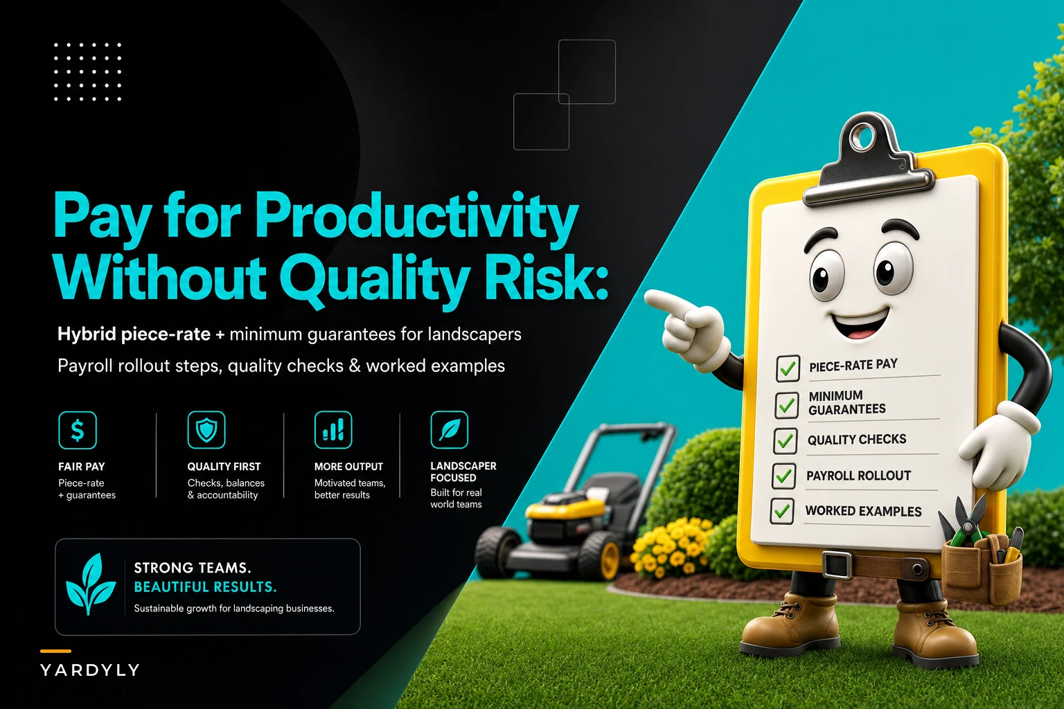 Pay for Productivity Without Quality Risk: Hybrid Piece-Rate Models, Minimum Guarantees, and Payroll Steps for Landscapers