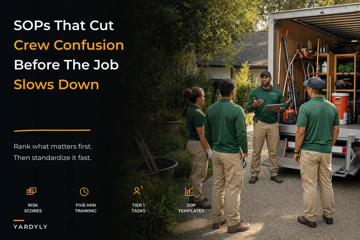 Prioritized SOP Playbook for Multi‑Crew Landscaping: What to Standardize First and Ready‑to‑Use Templates