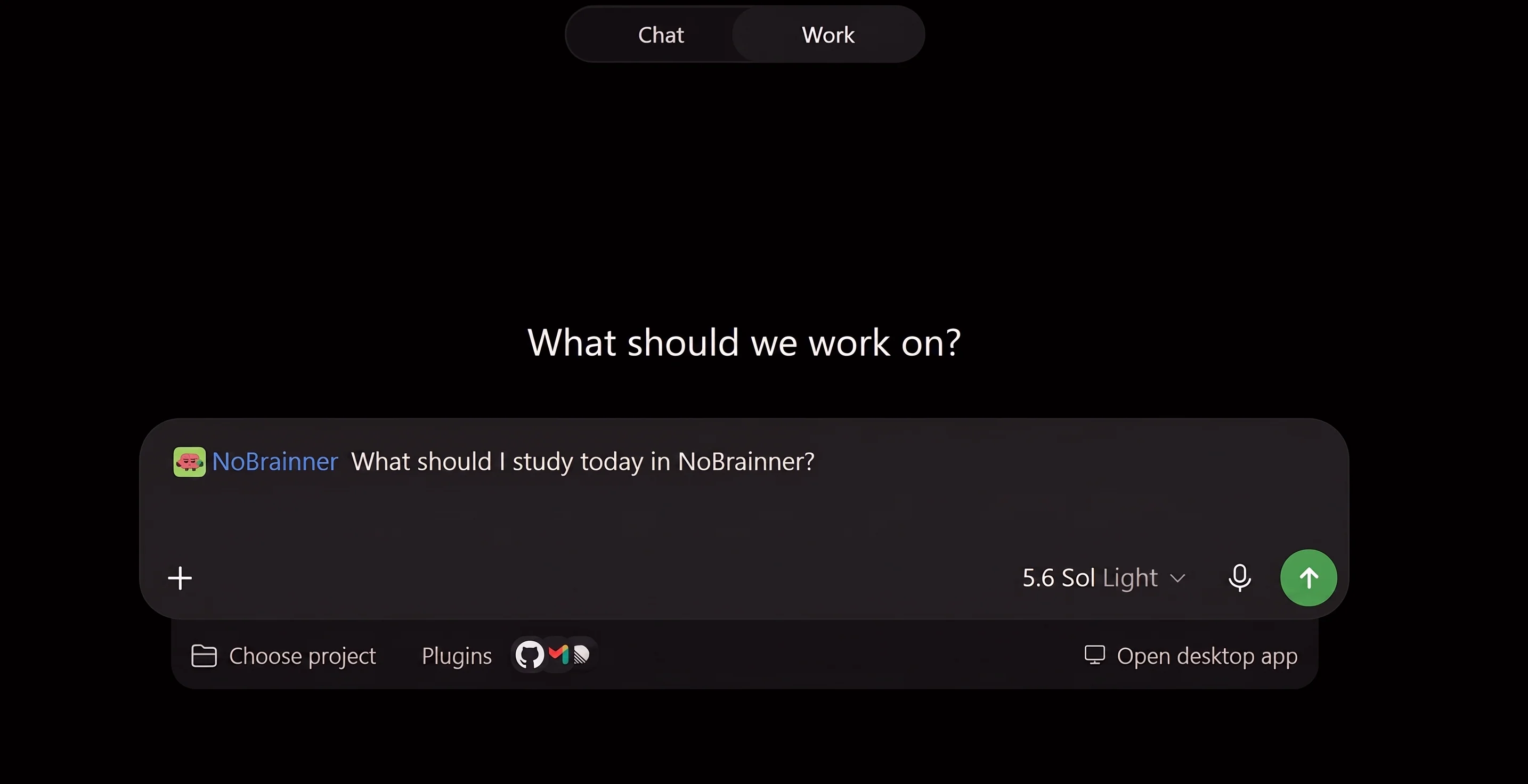 ChatGPT prompt showing how to connect NoBrainner to an AI assistant