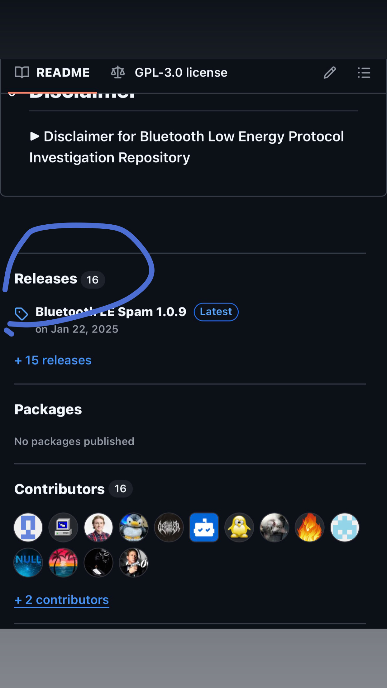 Select one of the version after clicking on Releases