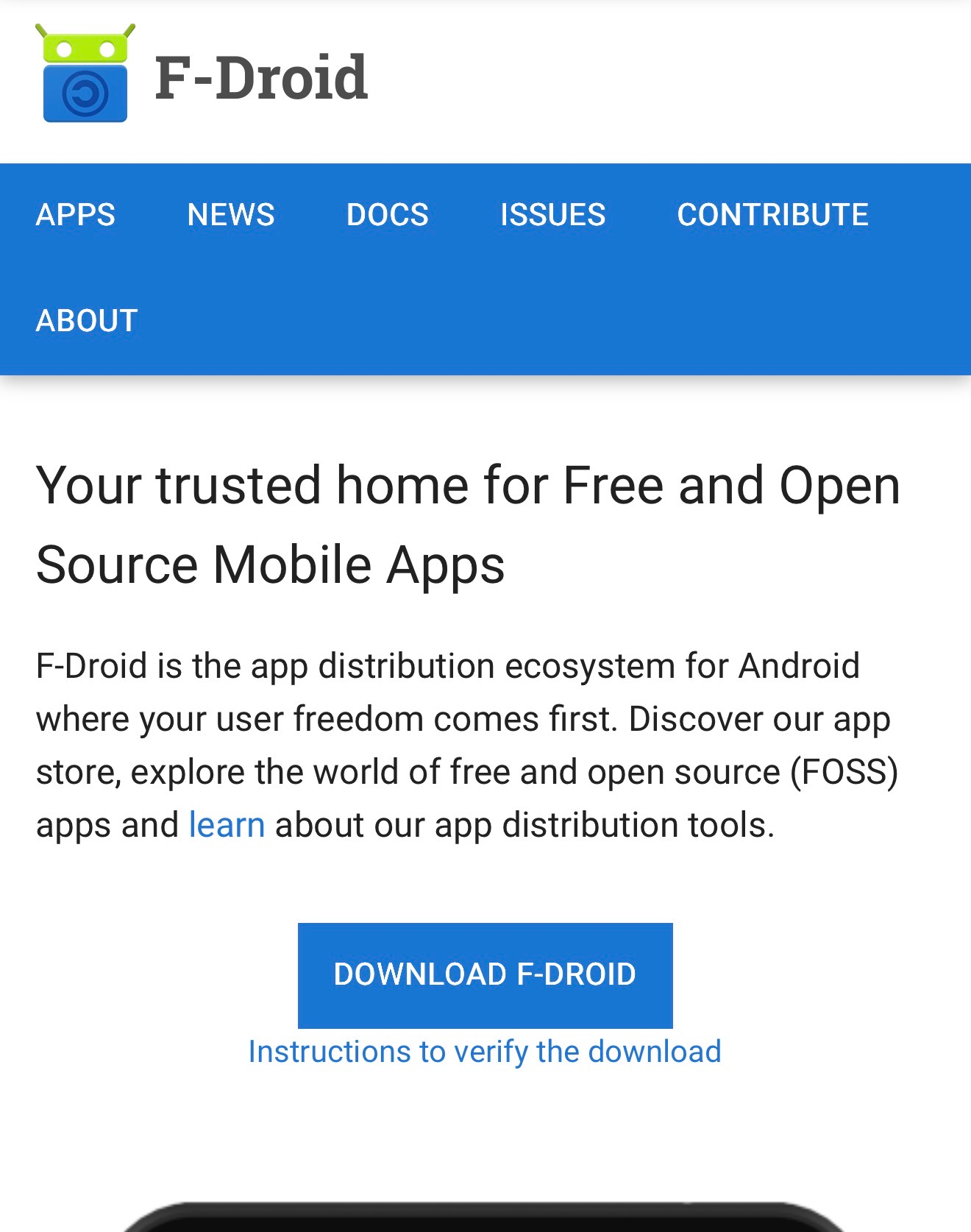 F-Droid official page