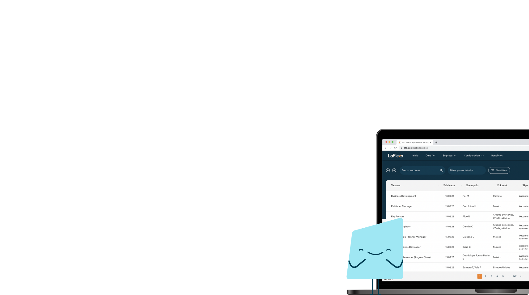Gestión de vacantes y base de datos