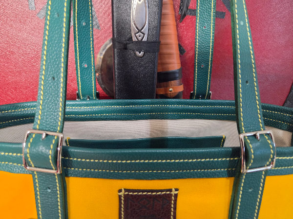 Green and Gold market tote
