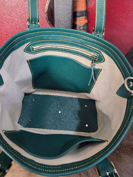Green and Gold market tote