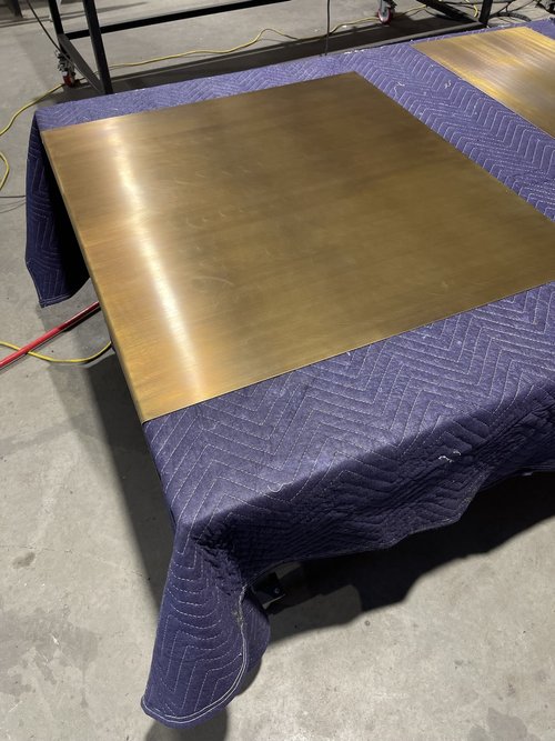 Patina process on steel