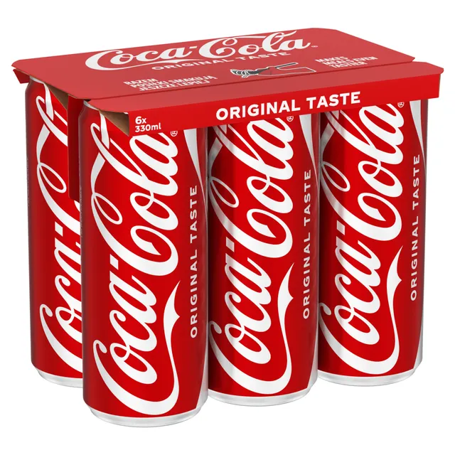 Gazuotas gaivusis gėrimas COCA COLA, 6x330 ml