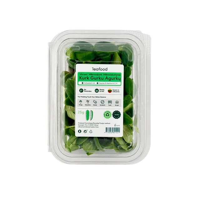 Agurkų mikrožalumynai LEAFOOD, 25 g