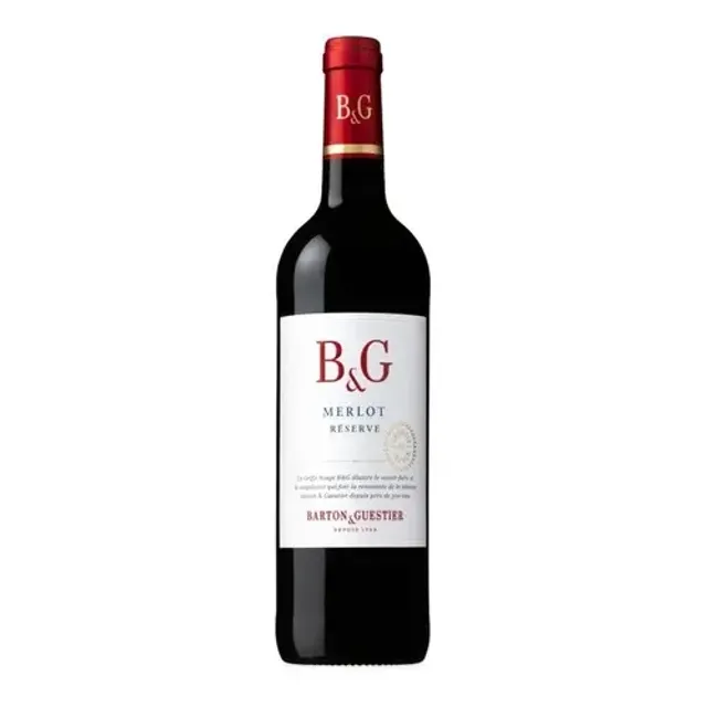 Raudonasis, sausas vynas B&G MERLOT RESERVE VDP MERLOT (13,5%), 0,75 l