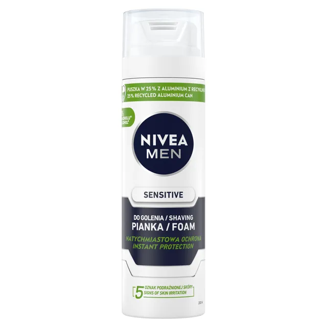 Skutimosi putos NIVEA MEN SENSITIVE (jautriai odai), 200 ml