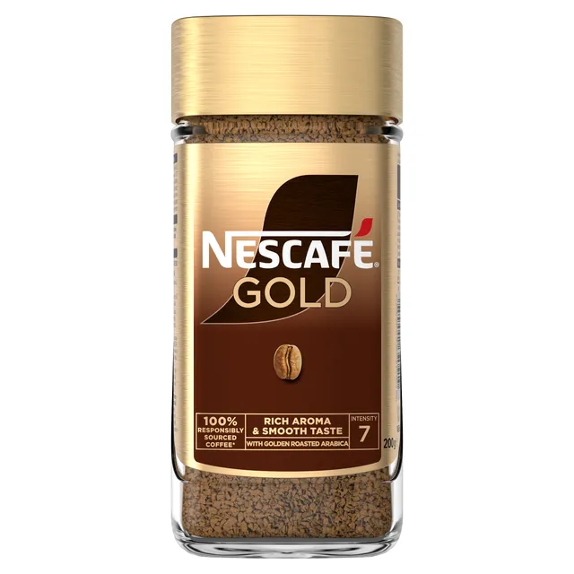 NESCAFÉ® GOLD tirpi kava stiklinėje pakuotėje 200g