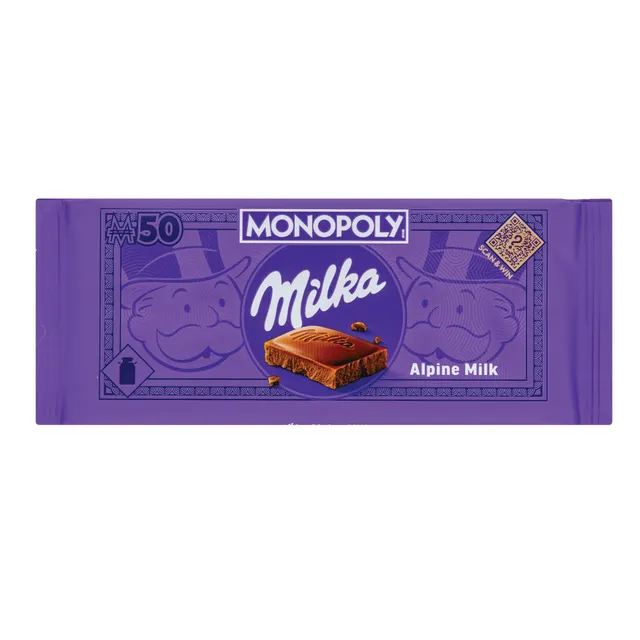 Šokoladas MILKA ALPENE MILK, 100 g