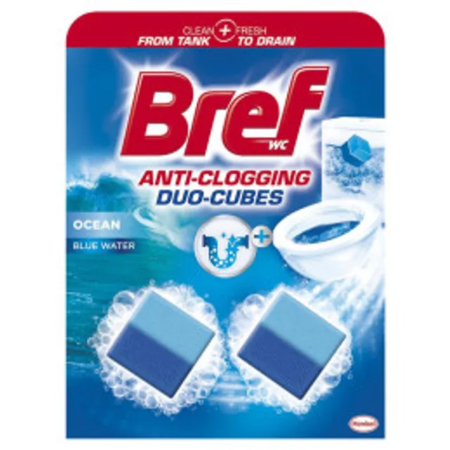 WC valomieji kubeliai BREF DUO-CUBES HYGIENE, 100 g