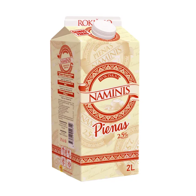 Rokiškio NAMINIS pienas, 2,5% rieb., 2 l