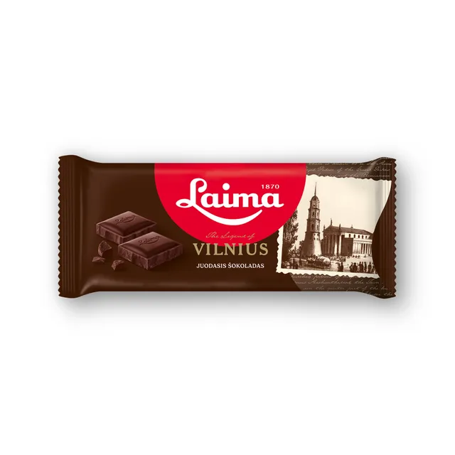 Juodasis šokoladas VILNIUS, 90 g