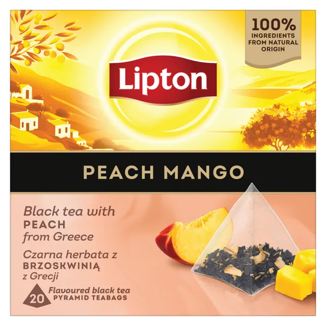 Aromatizuota juod. arbata LIPTON su tropiniais vaisiais, 20 vnt.