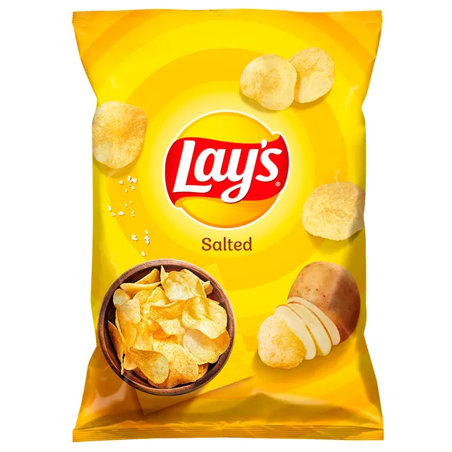 Bulvių traškučiai su druska LAY'S, 130 g