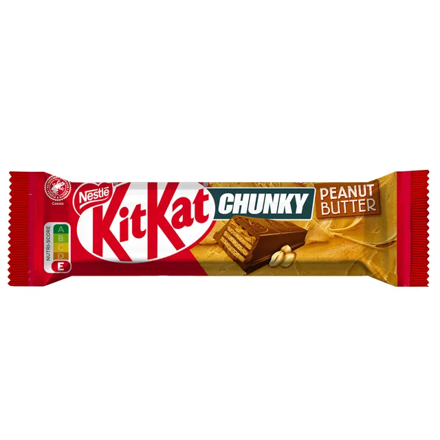 Vaflinis batonėlis NESTLE KIT KAT CHUNKY PEANUT BUTTER, 42 g