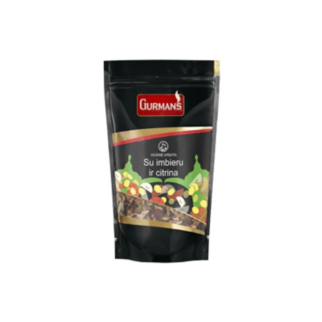 Biri vaisinė arbata GURMAN'S su imbierais ir citrinomis, 90 g