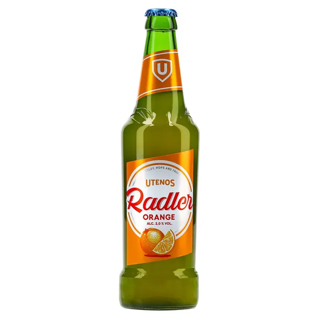 Alaus kokteilis UTENOS RADLER ORANGE (2%), 500 ml