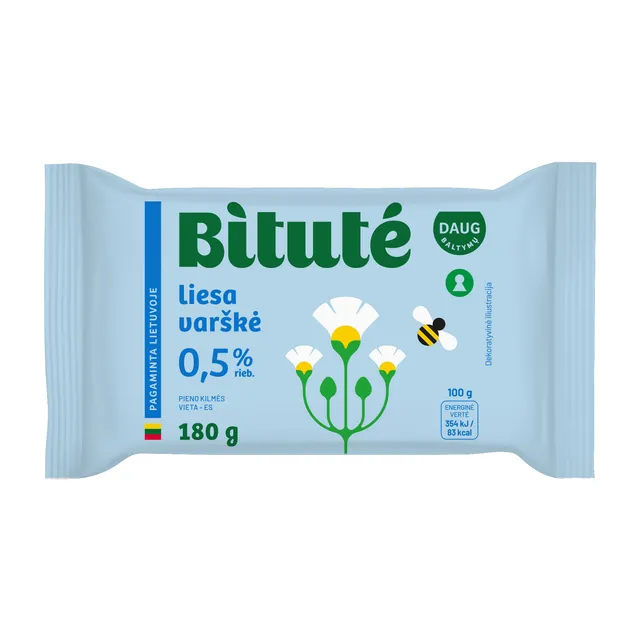 Liesa varškė 0,5% rieb. IKI, 180 g