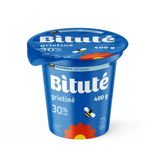 Grietinė 30% rieb. IKI, 400 g