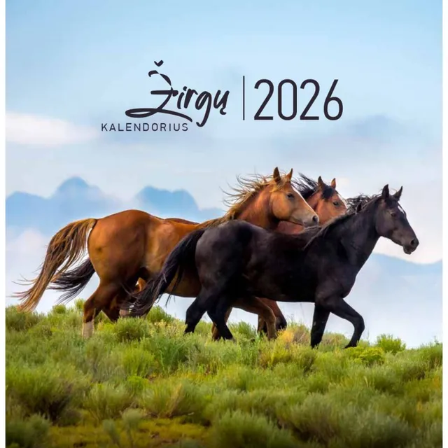 Kalendorius 2026 ŽIRGŲ METŲ 20x20, kvadratinis