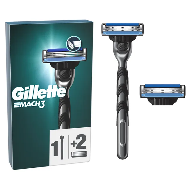 Skustuvas GILLETTE MACH3, +2 galvutės