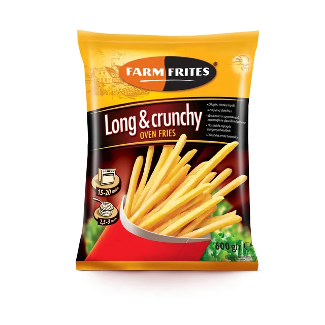 Šaldytos bulvės FARM FRITES Long & Crunchy, 600 g