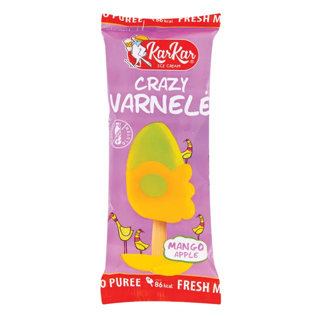 Mango-obuolių vaisiniai ledai KAR KAR, 80 ml