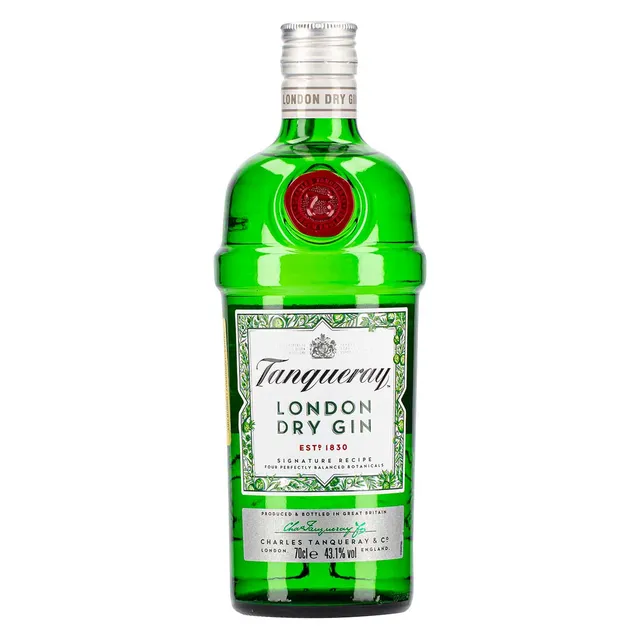 Džinas TANQUERAY 43,1%, 0,7 l