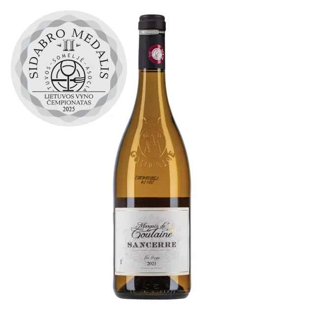 Baltasis sausas vynas su saugoma geografine nuoroda MARQUIS DE GOULAINE SANCERE LE LOIRE AOP 12,5%, 750 ml