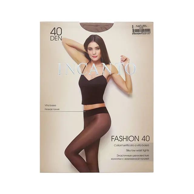 Moteriškos pėdkelnės INCANTO FASHION 40 DEN, 4 dydis, spalva NERO