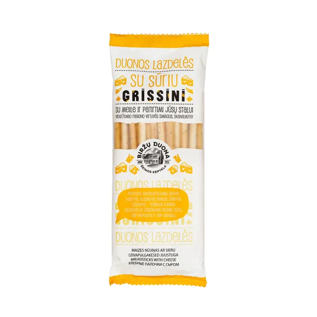 Duonos lazdelės su sūriu GRISSINI, 125 g