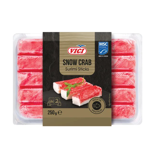 Lazdelės iš surimio atšaldytos SNIEGINIS KRABAS, 250 g