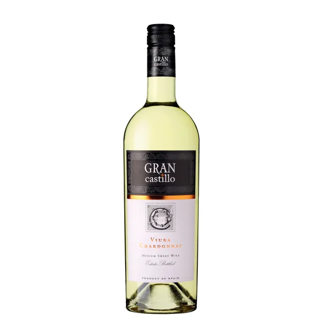 Pusiau saldus baltas vynas GRAN CASTILLO VIURA CHARDONNAY (11,5%), 0,75 l
