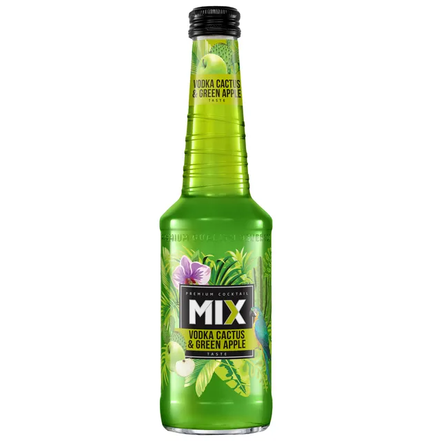 Gazuotas alkoholinis kokteilis MIX CACTUS&GREEN APPLE 4%, 330 ml