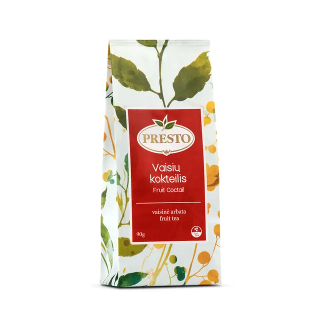 PRESTO Vaisinė arbata VAISIŲ KOKTEILIS, 90g