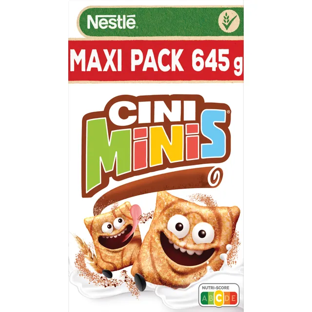 Dribsnių kvadratėliai NESTLE CINI MINIS, 645 g